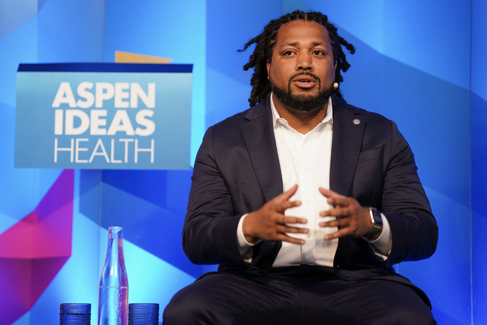 Gregory Jackson, deputy director of the White House Office of Gun Violence Prevention, speaks at Aspen Ideas: Health on Friday.