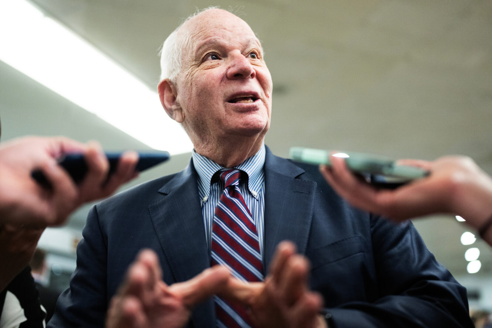 Sen. Ben Cardin is seen in the Capitol in April, before the Senate passed a more than $95 billion war funding package that included money for Ukraine, Israel and Taiwan.