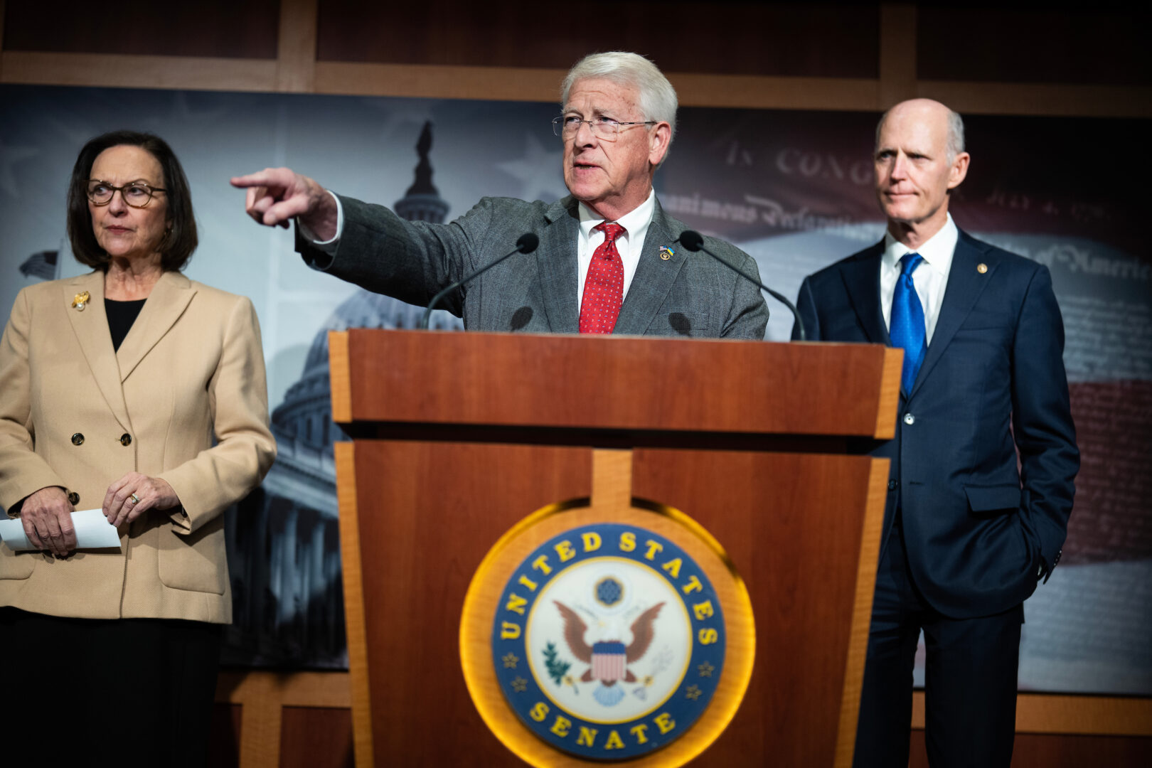 Mississippi Sen. Roger Wicker, the top Republican on the Senate Armed Services Committee, is pushing for a defense spending increase that would bust last year's budget caps agreement.