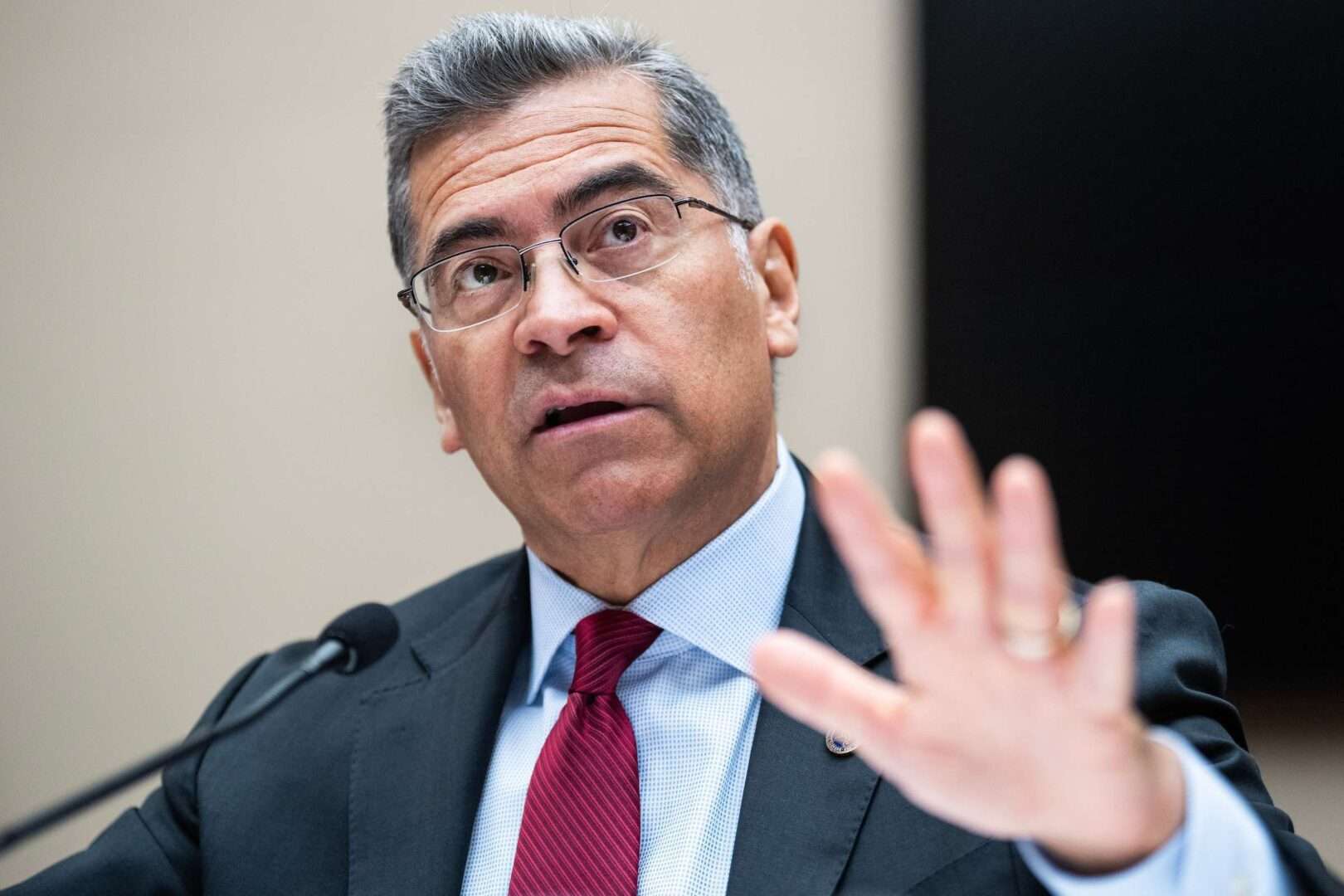 HHS Secretary Xavier Becerra testifies before the House Education and the Workforce Committee in June. The department on Tuesday proposed expanding nondiscrimination protections related to sexual orientation and gender identity to some federal grant programs providing human services.