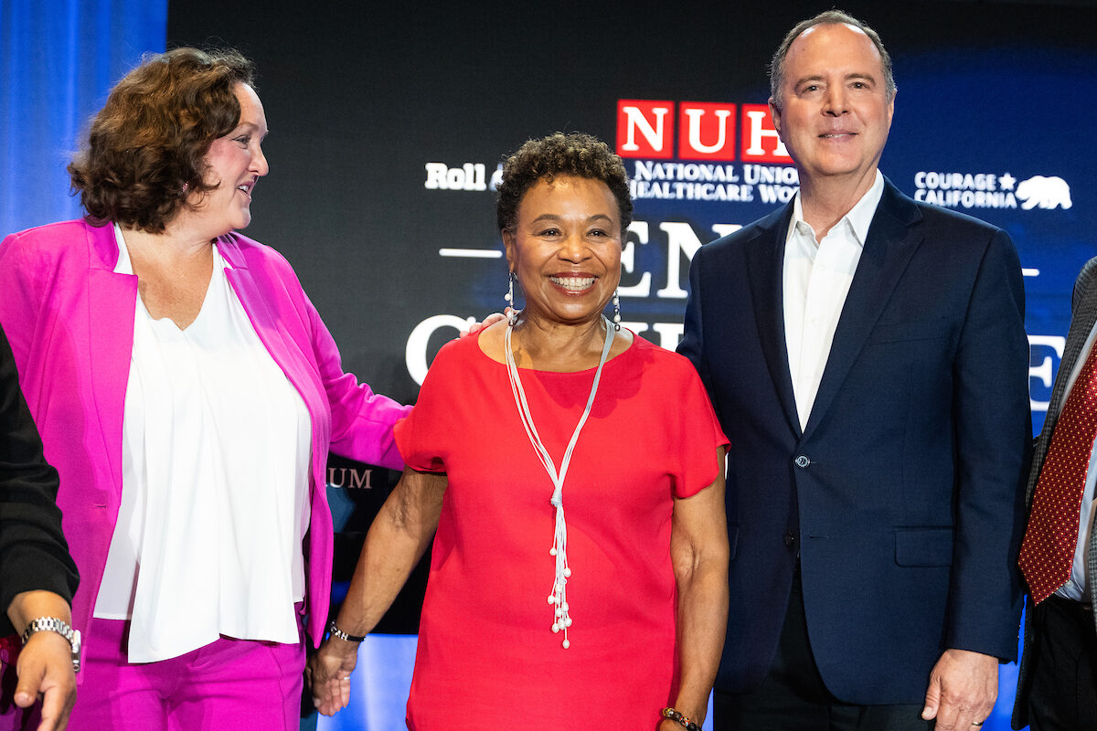 Among the marquee races on Super Tuesday is the California Senate primary, which features three House Democrats: from left, Katie Porter, Barbara Lee and Adam B. Shiff. More than one-quarter of the House faces primaries on March 5 in California, Texas, North Carolina, Alabama and Arkansas. 