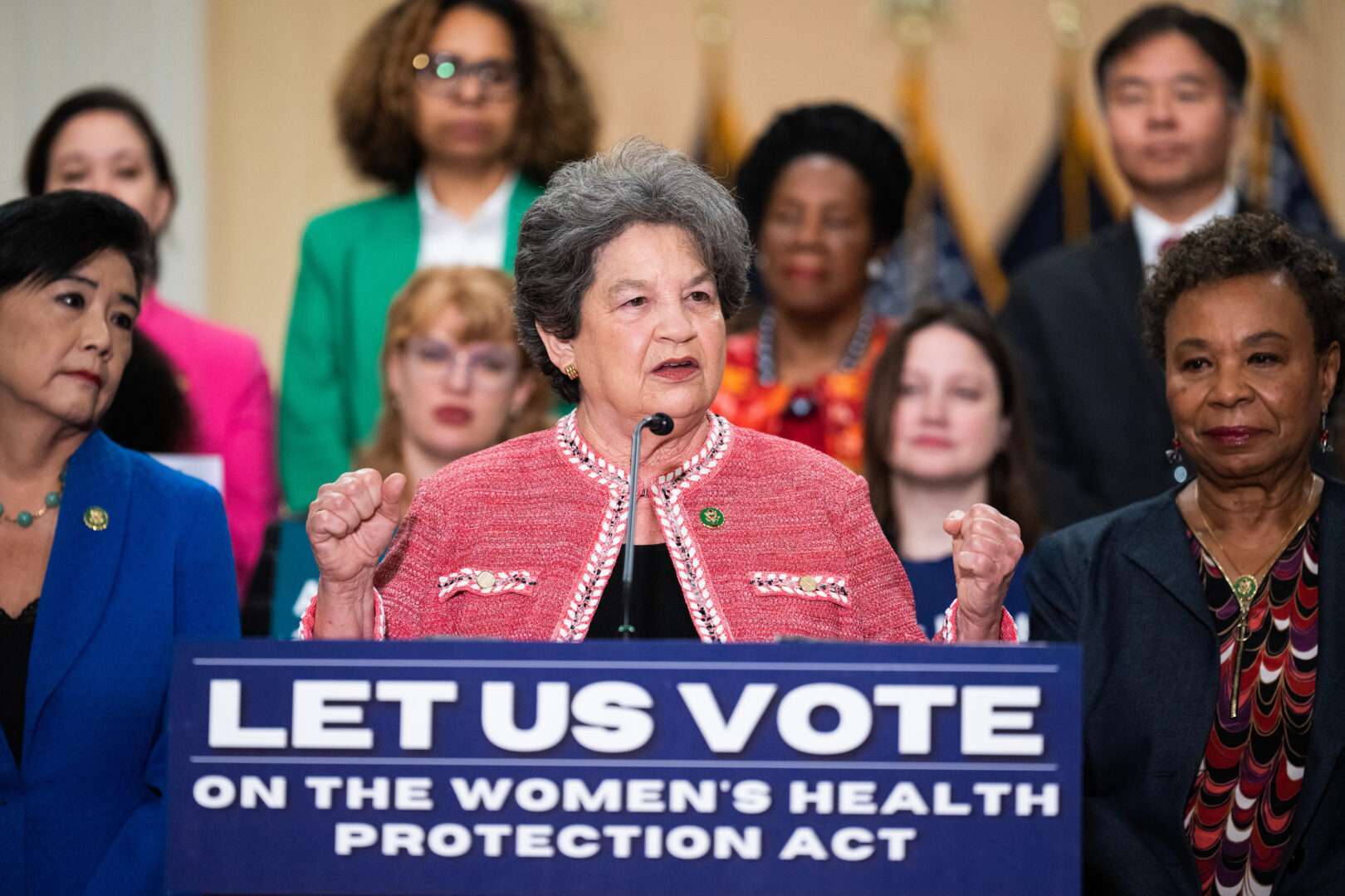 Florida Rep. Lois Frankel and other leaders of the House Democratic Women’s Caucus have expressed their opposition to any provisions that “attack access to reproductive health care and fertility treatments.”