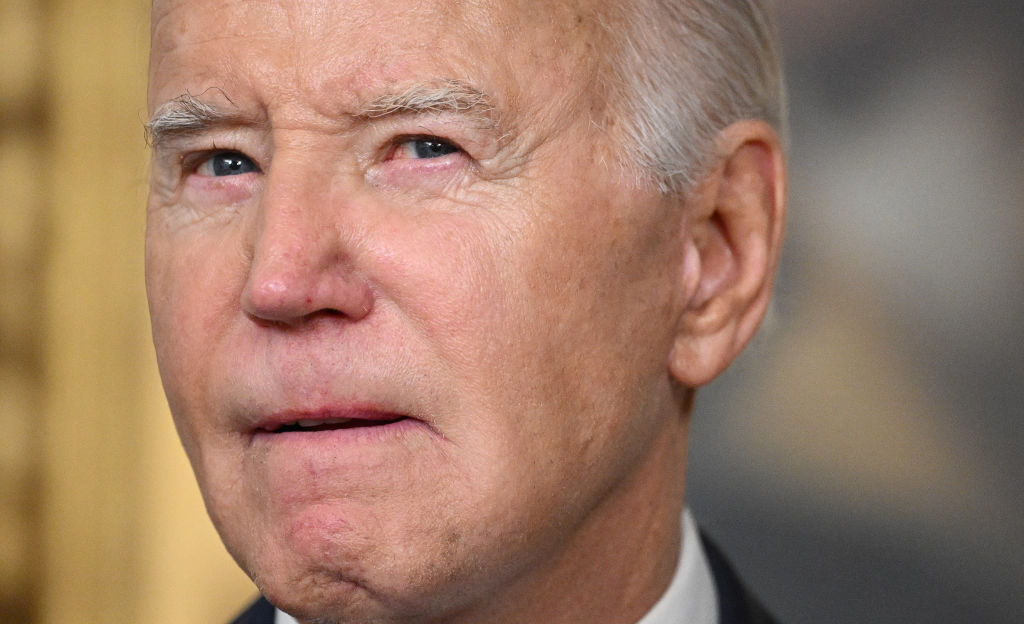 President Joe Biden speaks about a special counsel report in the Diplomatic Reception Room of the White House on Thursday.