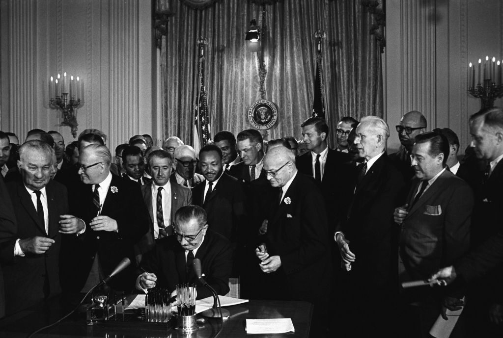 It’s been 60 years since Lyndon B. Johnson signed the Civil Rights Act in 1964, but opponents of change are still working to turn back the clock, Curtis writes.