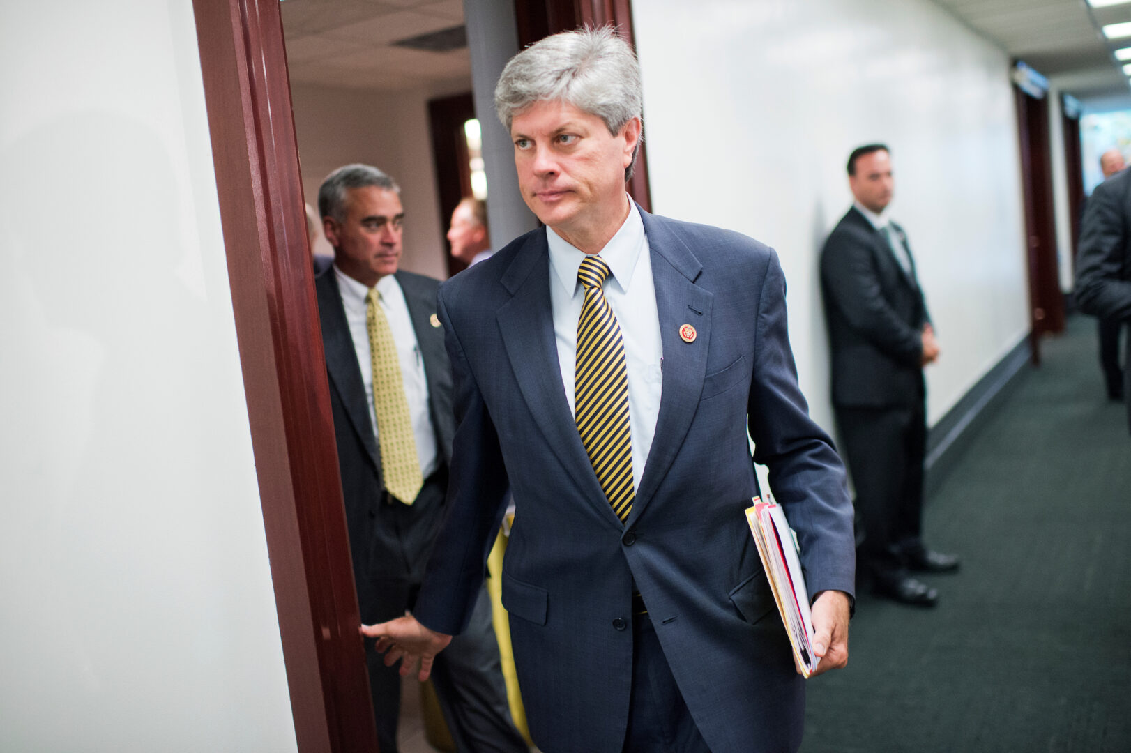 Rep. Jeff Fortenberry, R-Neb., leaves a House Republican Conference meeting in the Capitol in 2014.