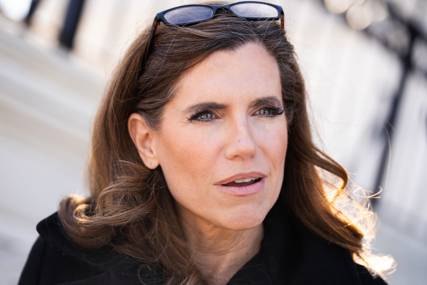 South Carolina Republican Rep. Nancy Mace is seen outside the Capitol on Feb. 29, 2024. 