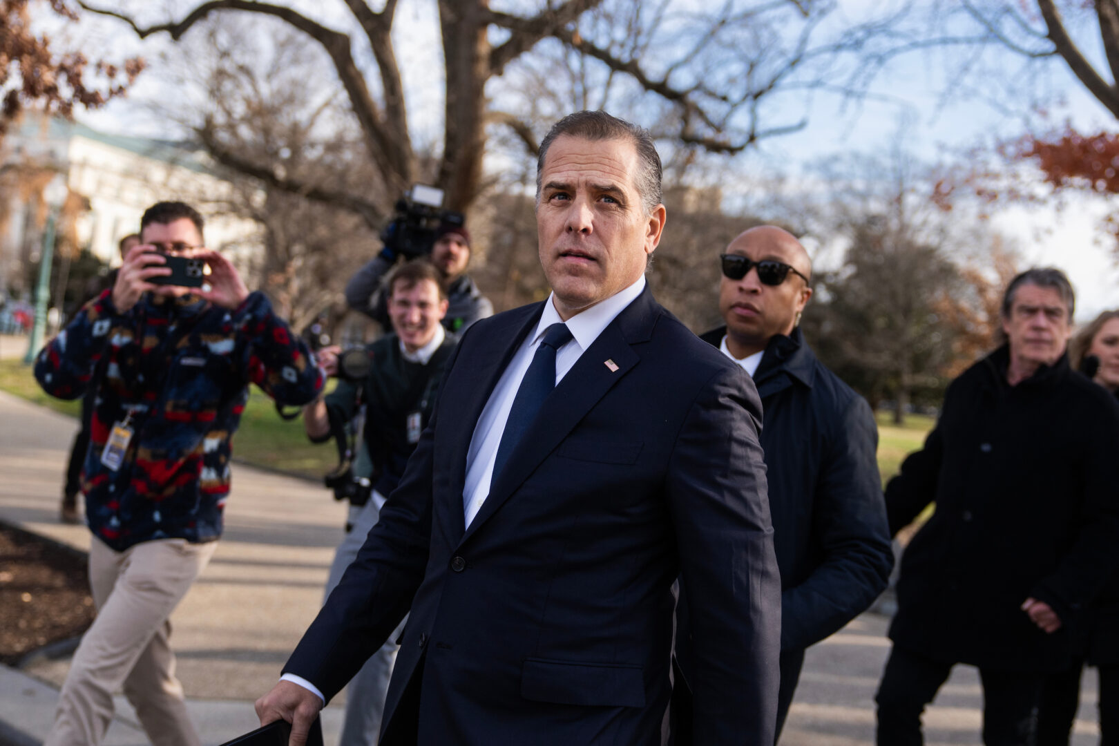 Hunter Biden, the son of President Joe Biden, is seen after making a statement during a Dec. 13 news conference outside the Capitol about testifying publicly to the House Oversight and Accountability Committee. 