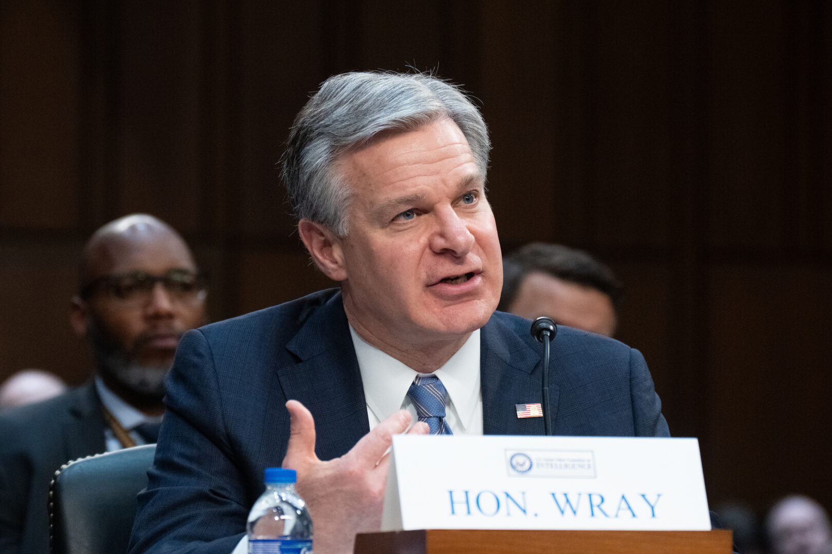 FBI Director Christopher Wray repeatedly urged Congress to renew Section 702 of the Foreign Intelligence Surveillance Act without a warrant requirement. 