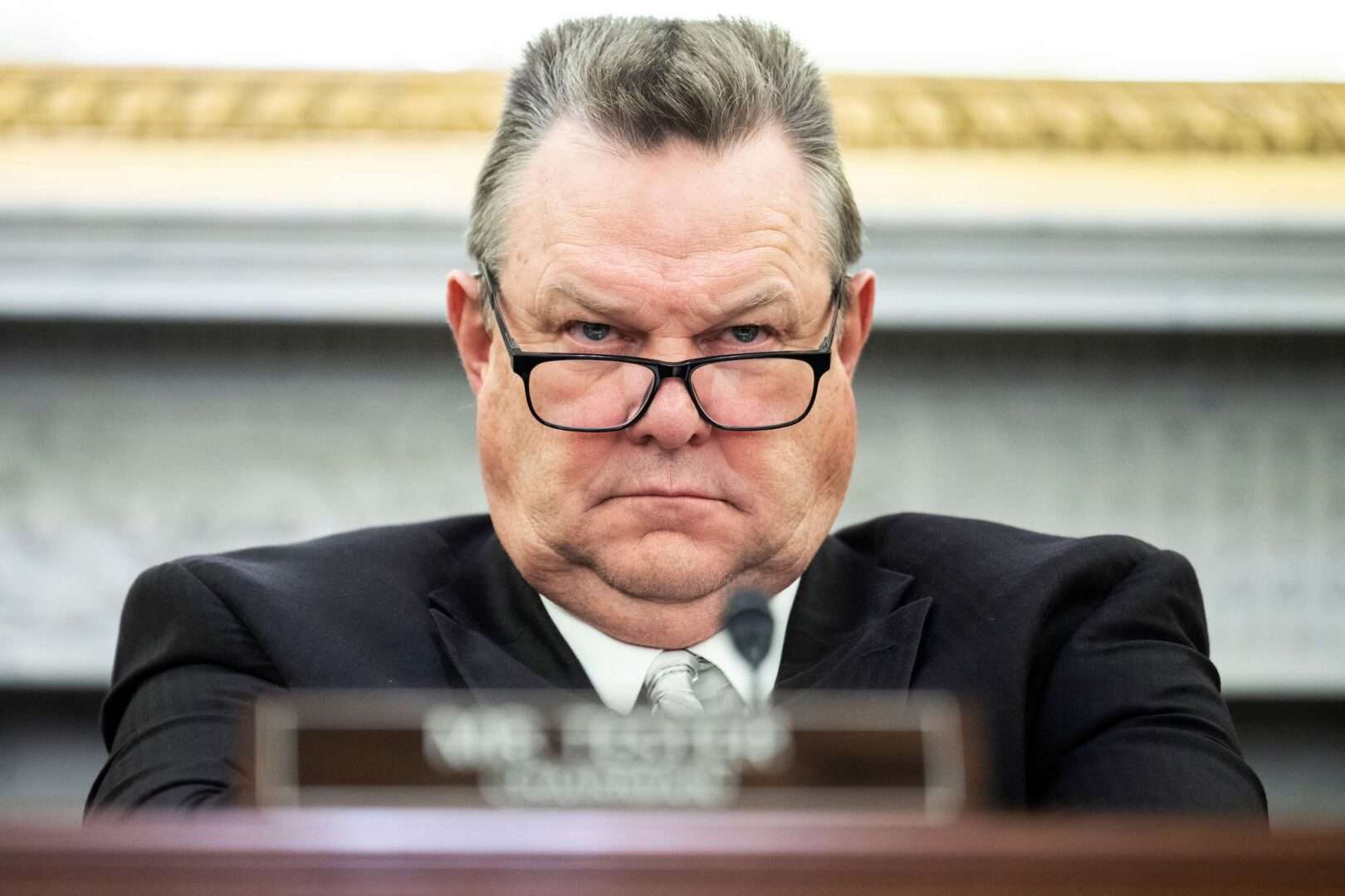 Senate Defense Appropriations Chairman Jon Tester, D-Mont., above, along with Collins, urged the White House to take more action against future Chinese spy balloon incursions.  