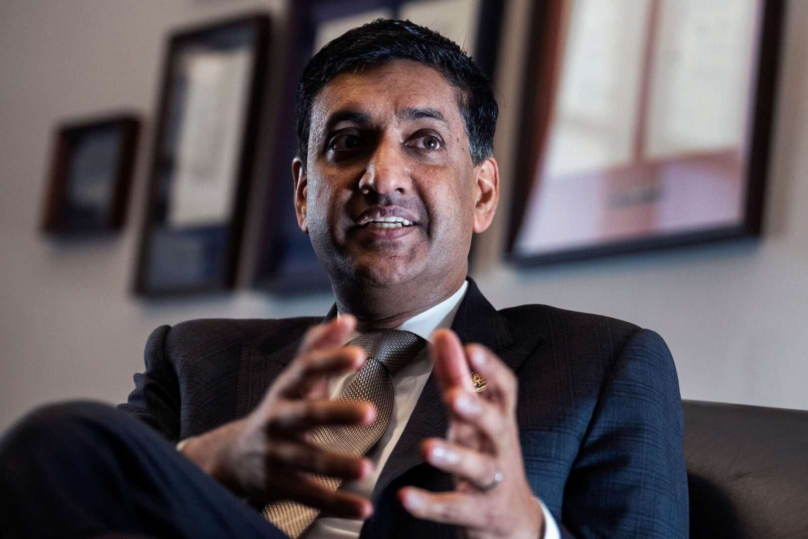 Rep. Ro Khanna, D-Calif., one of the leaders of the inquiry while chairing the House Oversight and Reform Subcommittee on Environment, passed its work to Senate Budget Chairman Sheldon Whitehouse, D-R.I., who had previously talked with Khanna about examining the oil companies' climate comments.