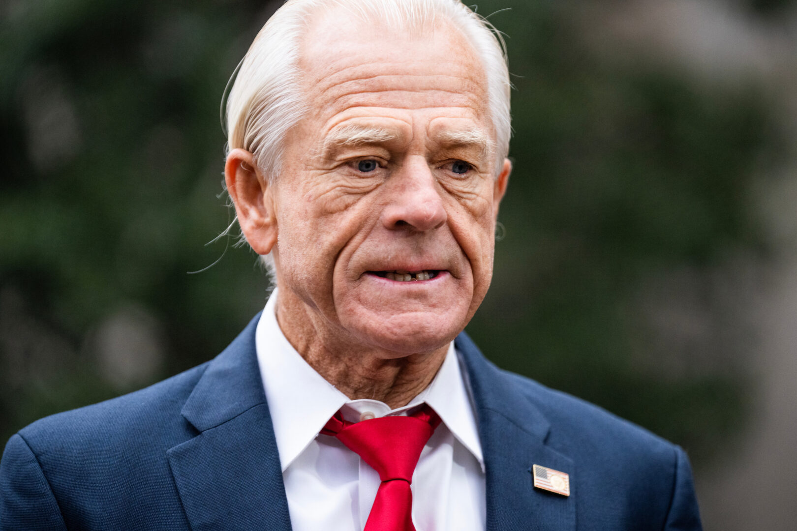 Peter Navarro, former trade adviser to Donald Trump, arrives to E. Barrett Prettyman Courthouse in January to be sentenced for contempt of Congress.