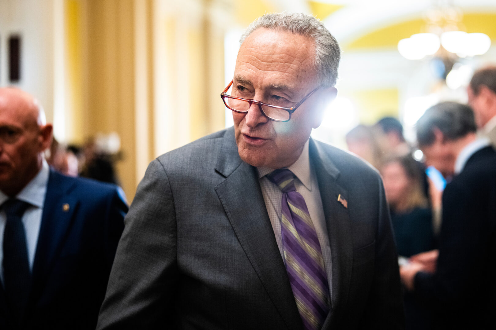 Senate Majority Leader Charles E. Schumer on Tuesday said Democrats will try to resolve the impeachment articles against Homeland Secretary Alejandro Mayorkas “as quickly as possible.”