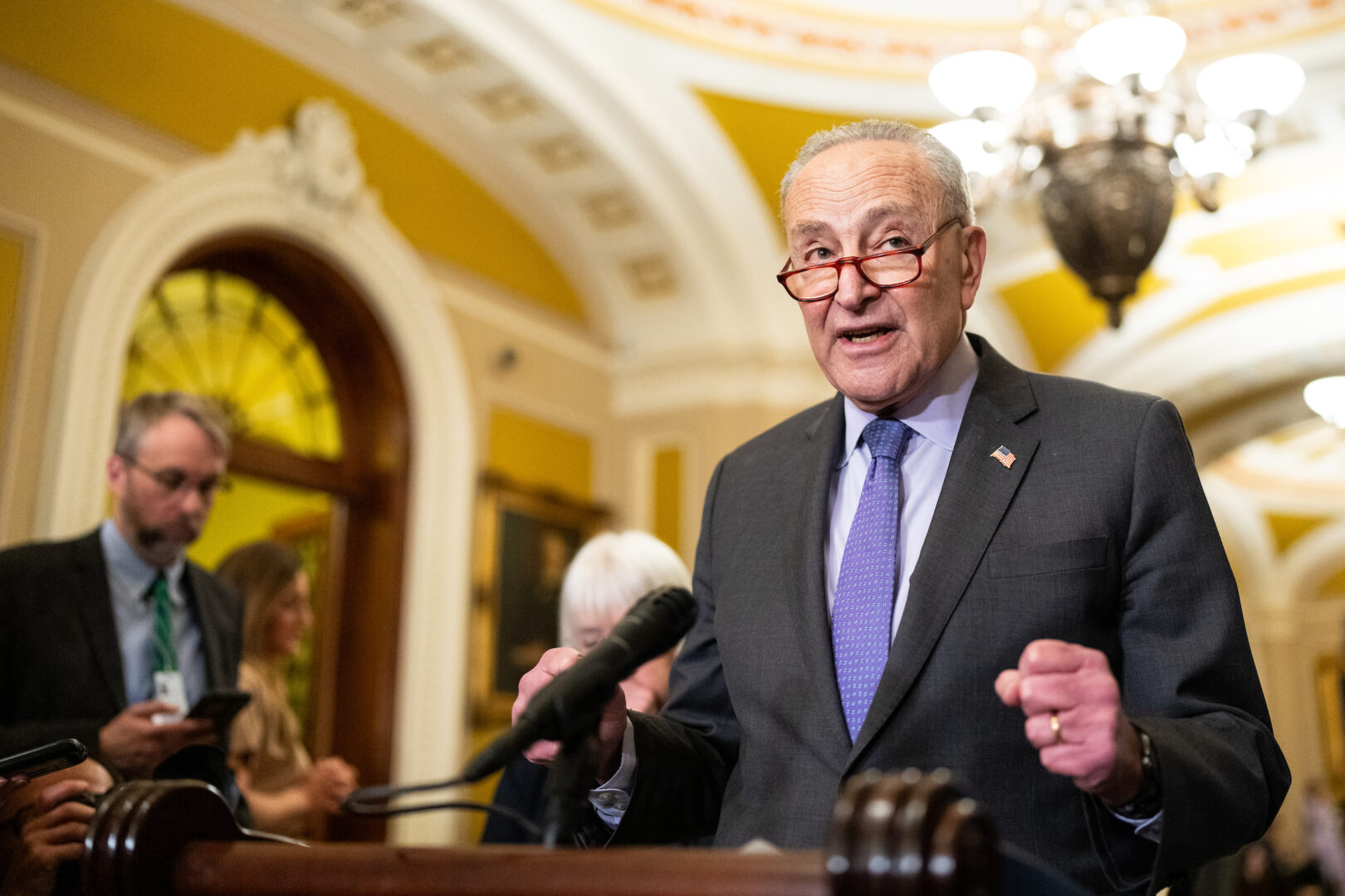 Senate Majority Leader Charles E. Schumer, D-N.Y., set up procedural votes this week on three judicial nominations. 