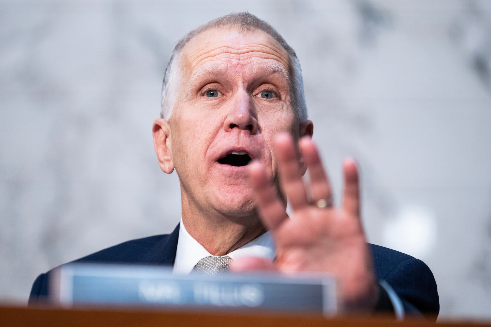 Sen. Thom Tillis, R-N.C., is among those who want to put the brakes on fast-moving tax package until modifications are made.