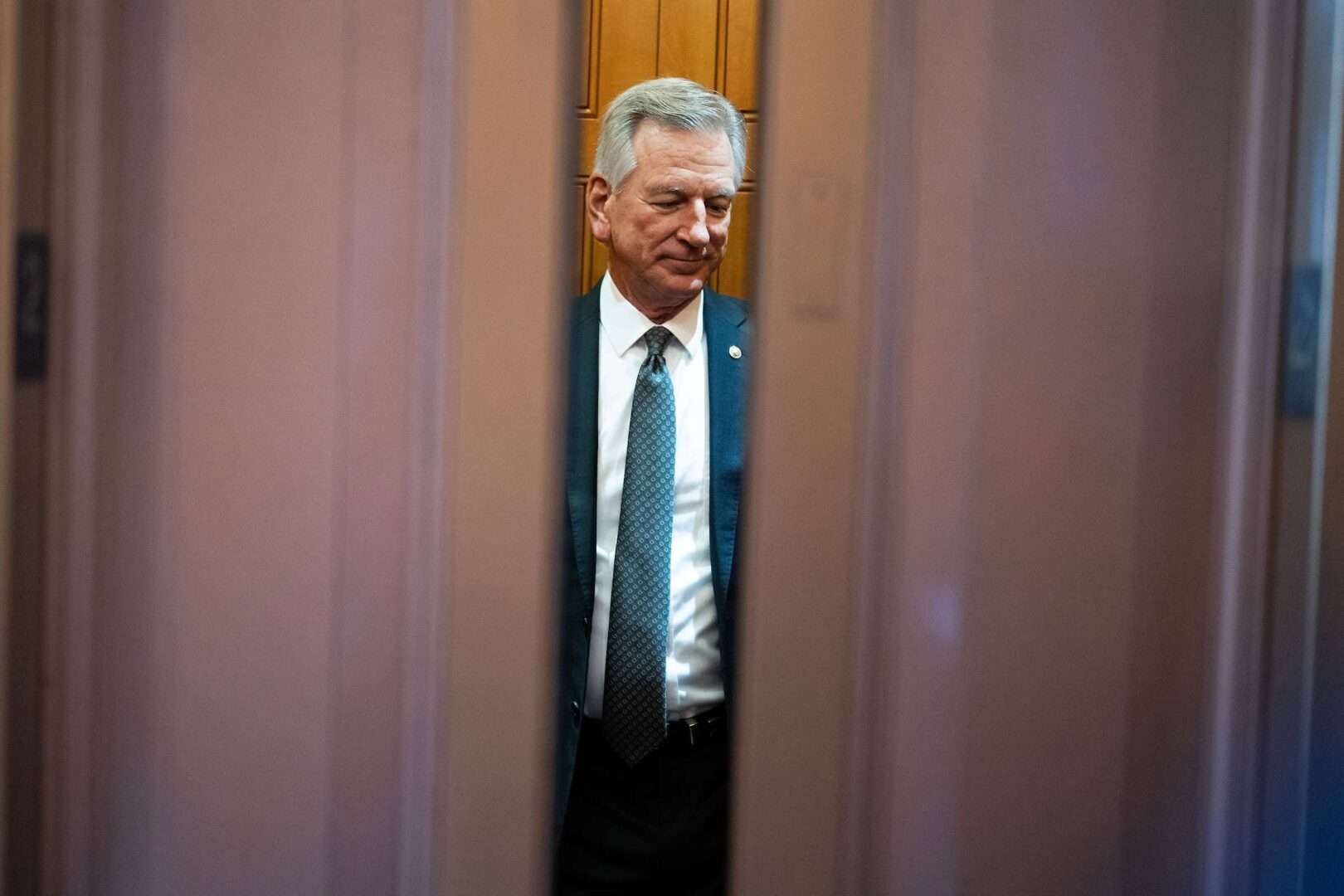 Sen. Tommy Tuberville, R-Ala., is seen in the Capitol on Wednesday.