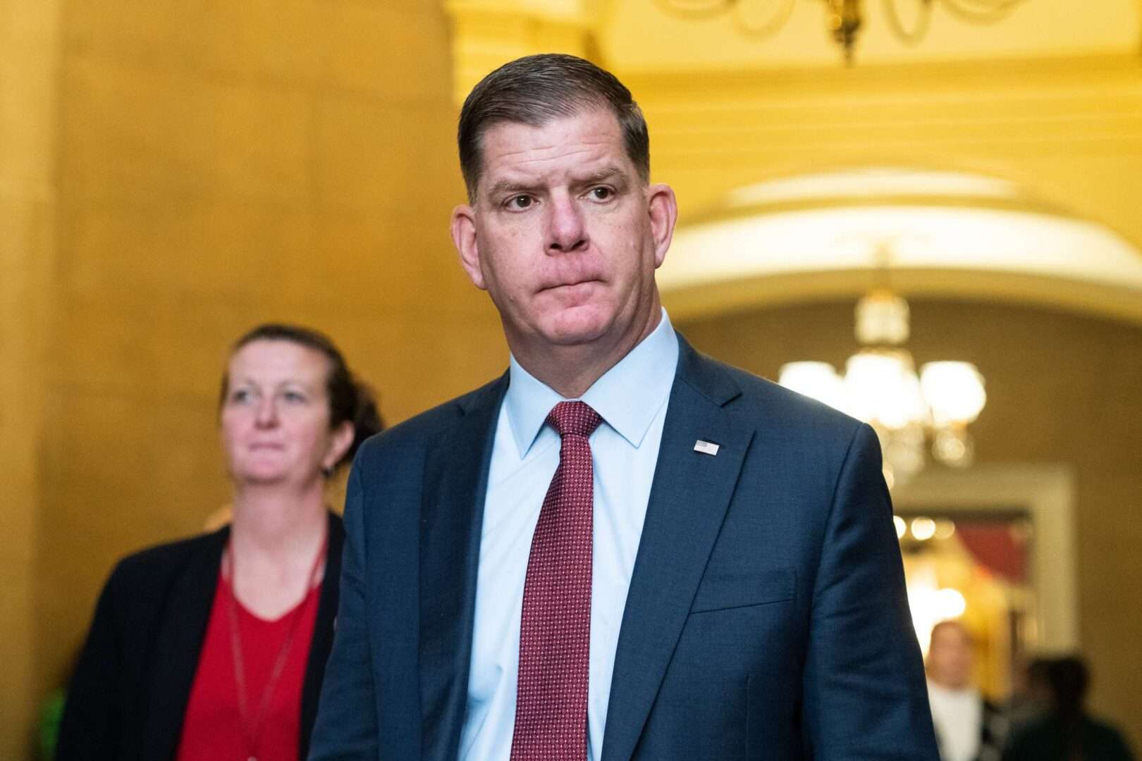 Labor Secretary Marty Walsh is expected to leave for the NHL players' union. 